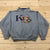 Gear Grey Kansas Jayhawks NCAA Mock Neck Long Sleeve Sweatshirt Mens Size L