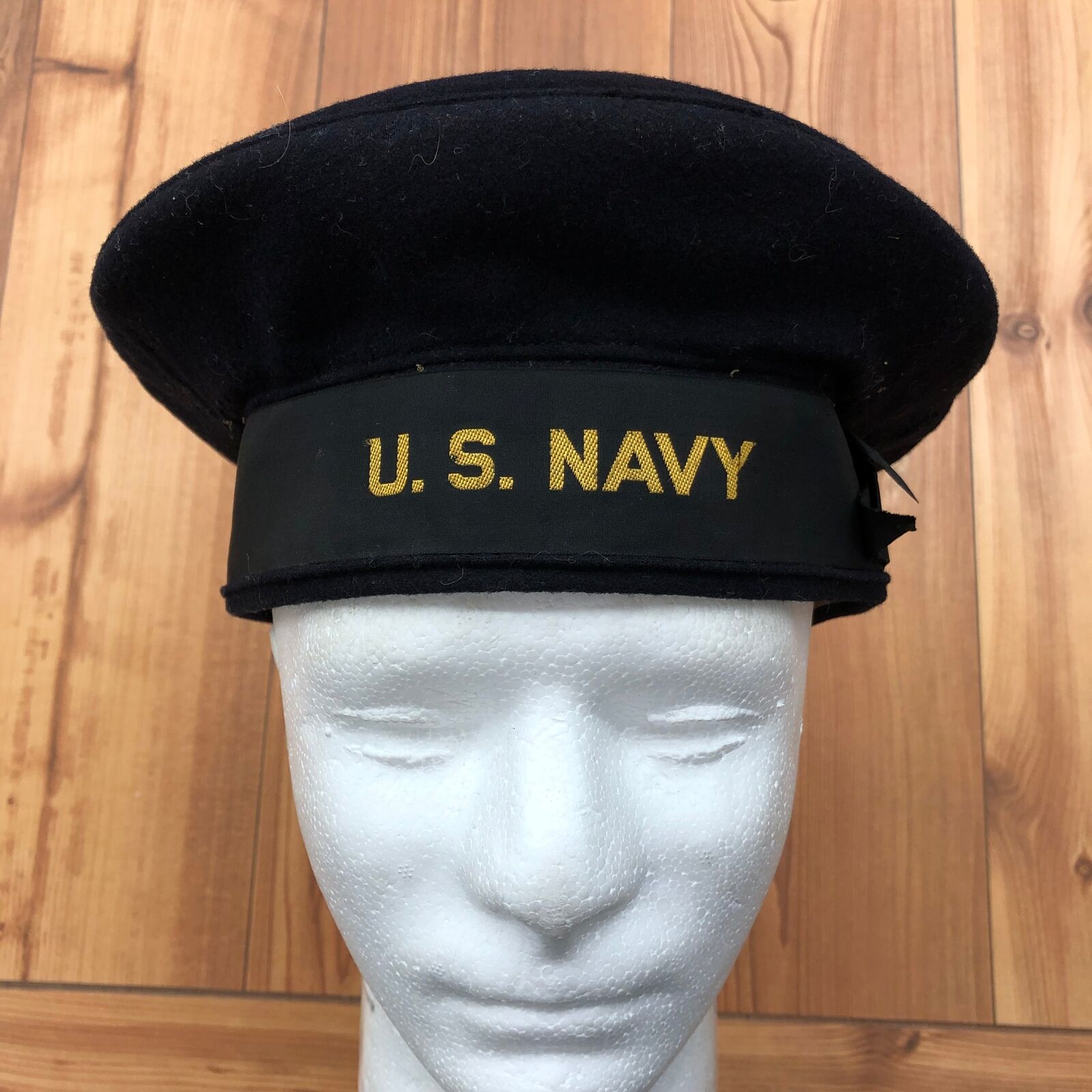 RARE U.S. Navy WW1/Early WW2 Blue Flattop Sailors Cap Size Unknown
