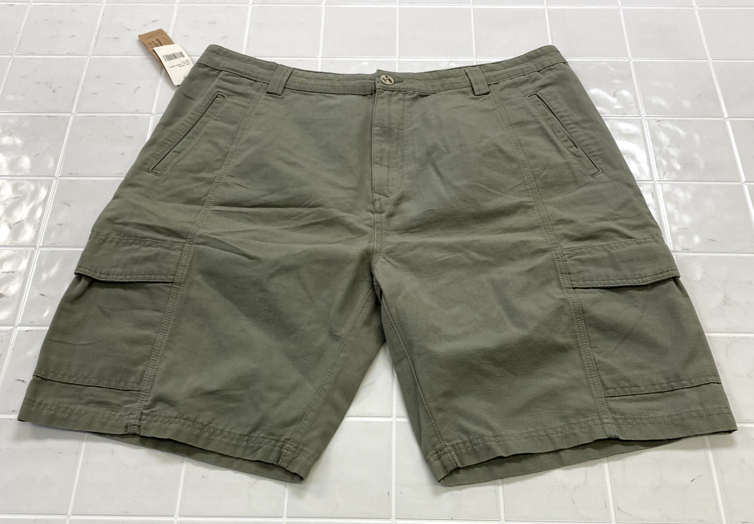 NEW JACHS Olive Green 6-Pocket  10” Inseam Casual Cargo Shorts Mens Size 40