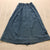 Gene Ewing Blue Regular Fit Elastic Waist Pleated Flared Skirt Women's Size M