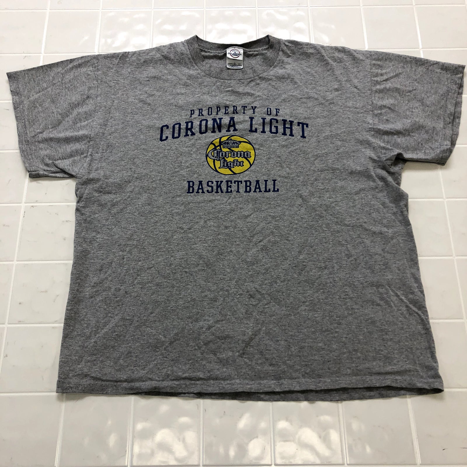 Delta Gray Property Of Corona Light Basketball Regular Fit T-shirt Adult Size XL