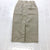 Vintage Carry Back Beige Regular Button Up A-line Linen Skirt Women's Size 10