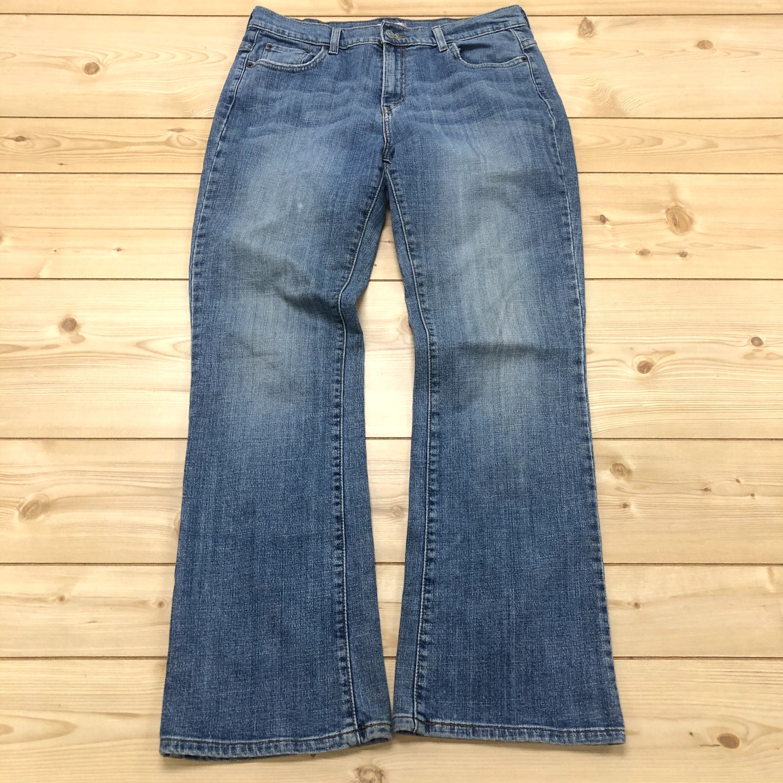 Levi Strauss 515 Blue Denim Stretch Bootcut 5th Pockets Jeans Women Size 12
