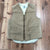 Vintage Carhartt Brown Canvas Sherpa Lined Work Vest Mens Size Med USA MADE 6SV