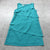 London Times Blue Sleeveless Lined Straight & Pencil Ruffle Dress Womens Size 12