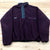 Vintage Columbia Purple Logo 1/4 Snap Button Up Pullover Sweater Men Size XL USA
