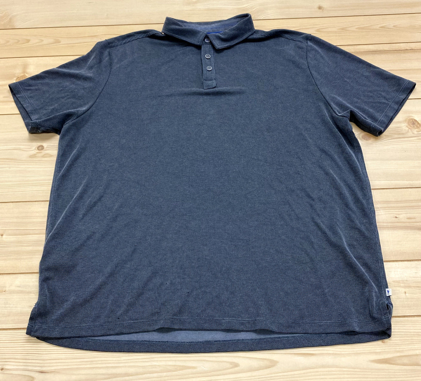 Tommy Bahama Black Modal Blend Short Sleeve Pullover Polo Shirt Men Size 2XL