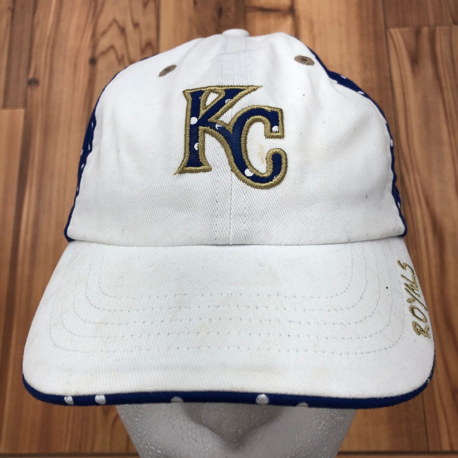 '47 Brand White Kansas City Royals Cotton Twill Strapback Hat Toddler OSFA