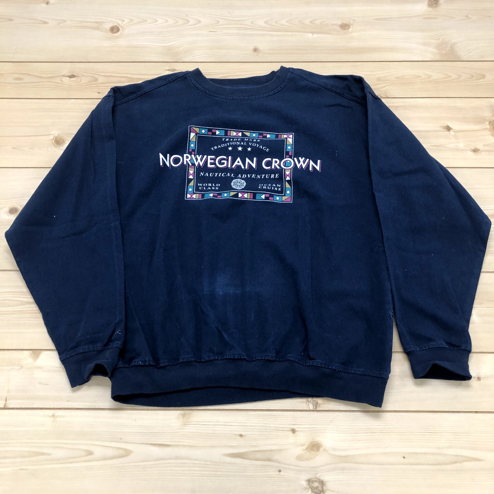 Gear For Sports Blue Norwegian Crown Cruise Long Sleeve Sweatshirt Adult Size XL