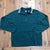 Gap Green 1/4 Zip Long Sleeve Pullover Regular Fit Cotton Shirt Adult Size M