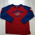 KA Knights Apparel Red/Blue Kansas Jayhawks Long Sleeve Sweatshirt Adult XL