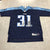 NFL x Reebok Navy Blue Short Sleeve #31 Finnegan Titans Jersey Adult Size L