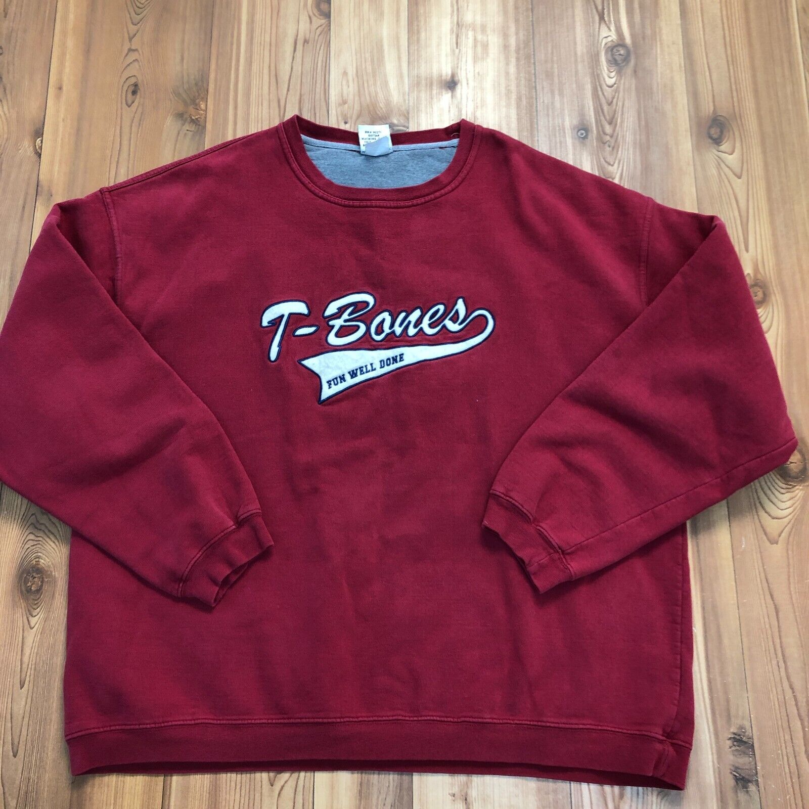 Camp David Red T-Bones Pullover Long Sleeve Sweatshirt Adult Size 2XL