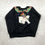 Vintage Hanes Black Long Sleeve Graphic Holiday Bear Sweatshirt Adult Size M