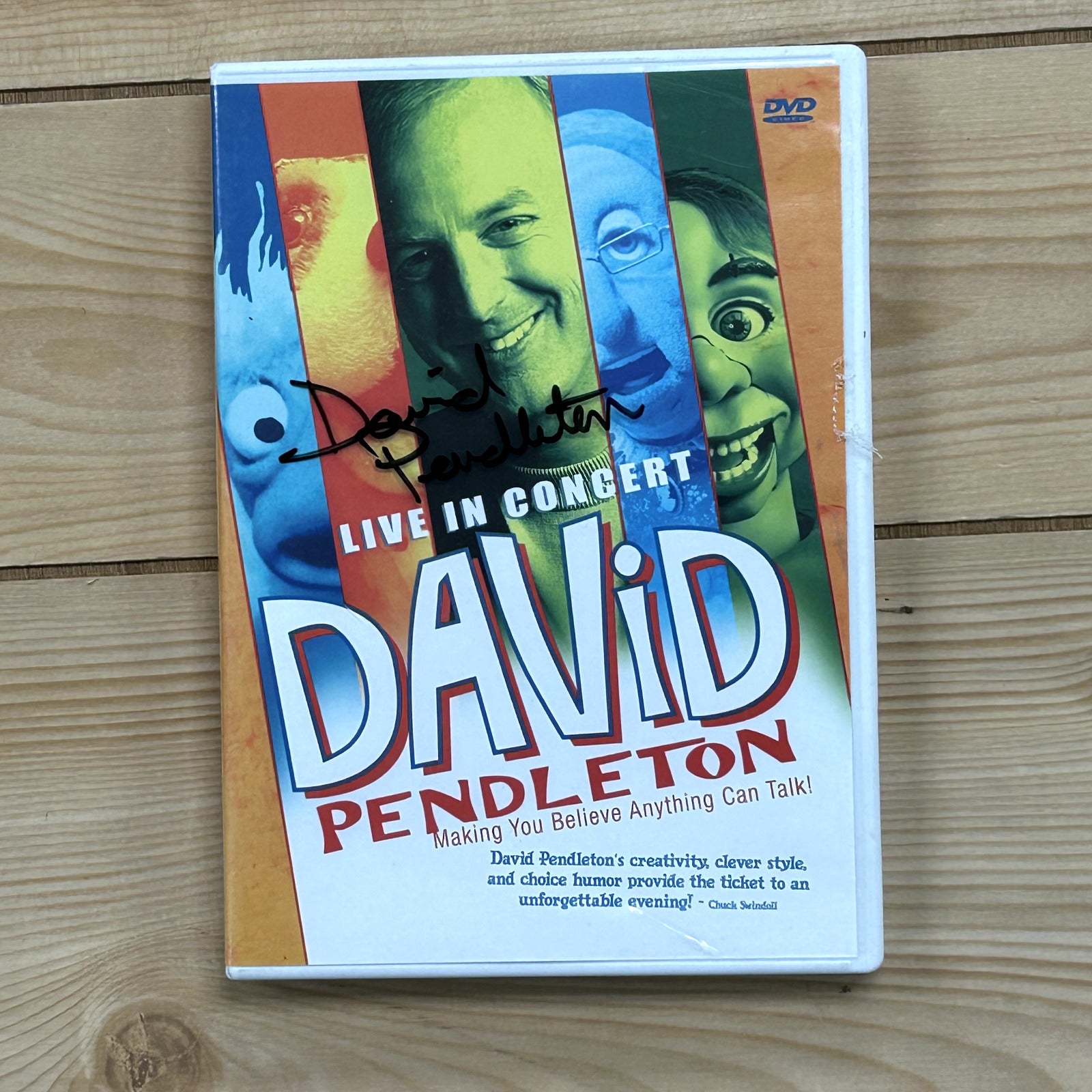 Making You Believe Anything Can Talk David Pendleton DVD 2004 Live - Autographed