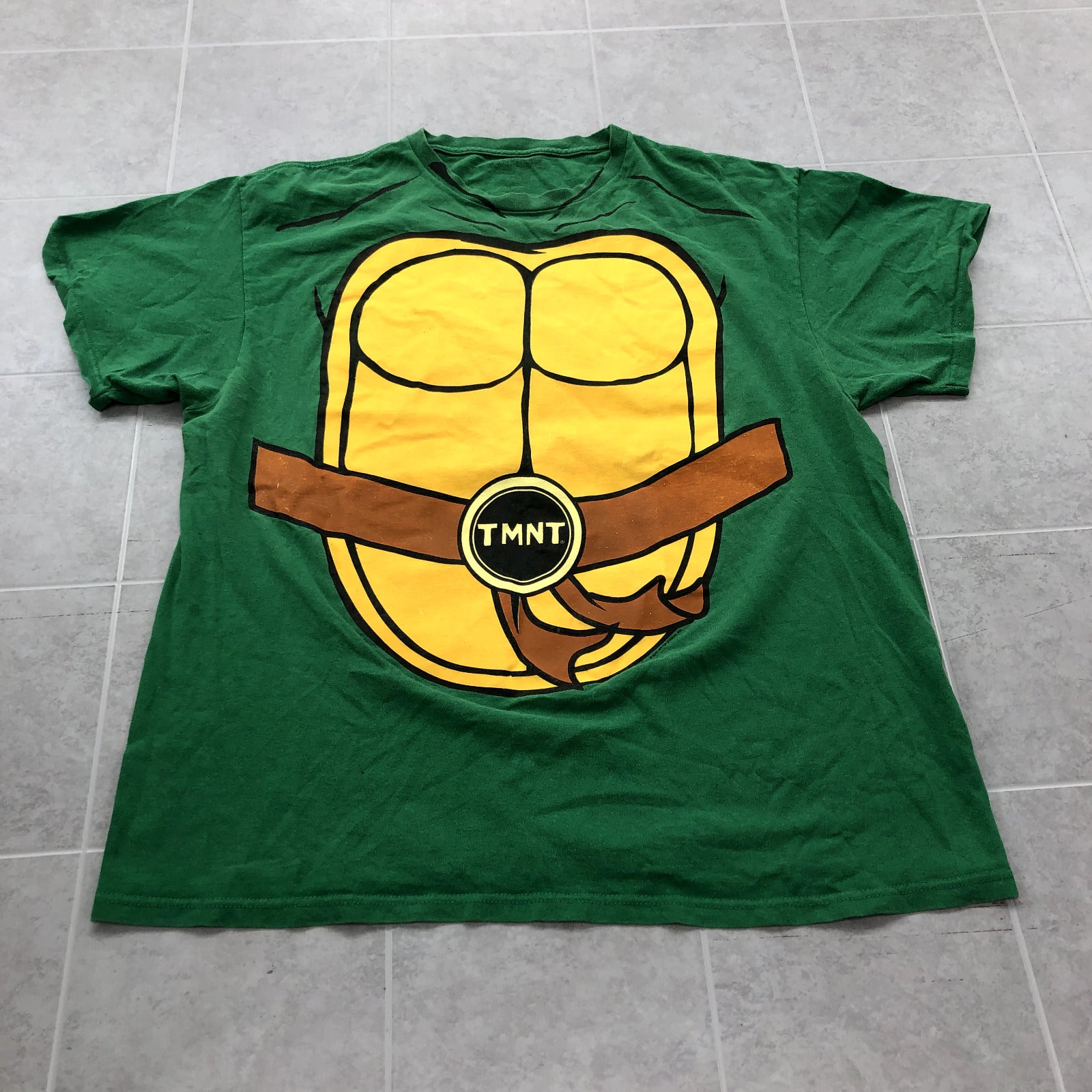 Ninja Turtles Green Short Sleeve Crew Graphic TMNT T-shirt Adult Size XL