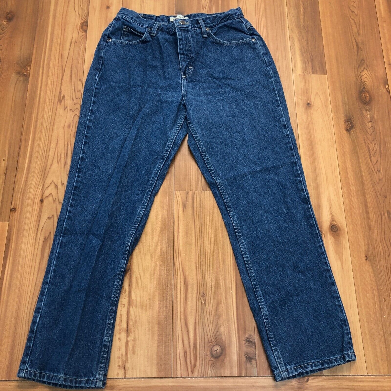 Riders Blue Flat Front Chino Cotton Relaxed Fit Jeans Adult Size 12
