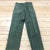 Military Green Slash Pockets Very Pressed Utility Pant Trousers Size 30W x 29L