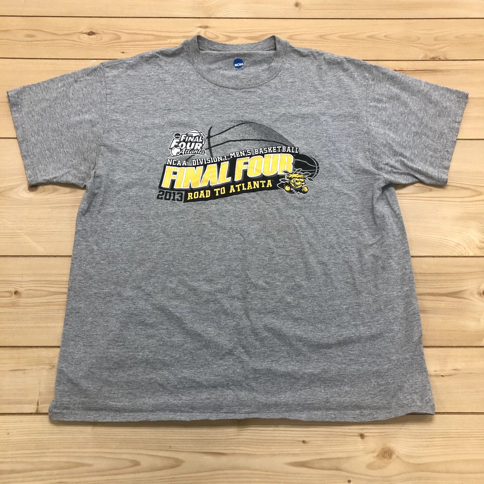 NCAA Grey NCAA Final Four Atlanta 2013 Crew Short Sleeve T-Shirt Adult Size L