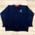 Vintage Dehen Blue Kansas Jayhawks NCAA Long Sleeve Pullover Sweater Men Size XL