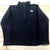 North Face Black Long Sleeve Pullover 1/4 Zip Fleece Sweater Jacket Mens Size XL