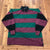 Vintage Archie Fowler Multicolor Stripe Long Sleeve Casual Polo Shirt Men Size L
