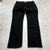 Levis 505 Black Straight legged Low-Rise Flat Front Denim Jeans Womens Size 8L