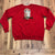 Vintage Red Sitting Owl Long Sleeve Crew Neck Sweatshirt Adult Size XXL USA Made
