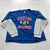 NCAA Blue Long Sleeve Graphic Kansas Jayhawks Crew Neck T-shirt Adult Size 2XL
