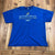 Adidas Blue History Awaits Kansas Jayhawks Football Graphic Shirt Adult Size XL