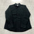 Calibrate Black Polka Dot Long Sleeve Button Up Dress Shirt Adult Size L