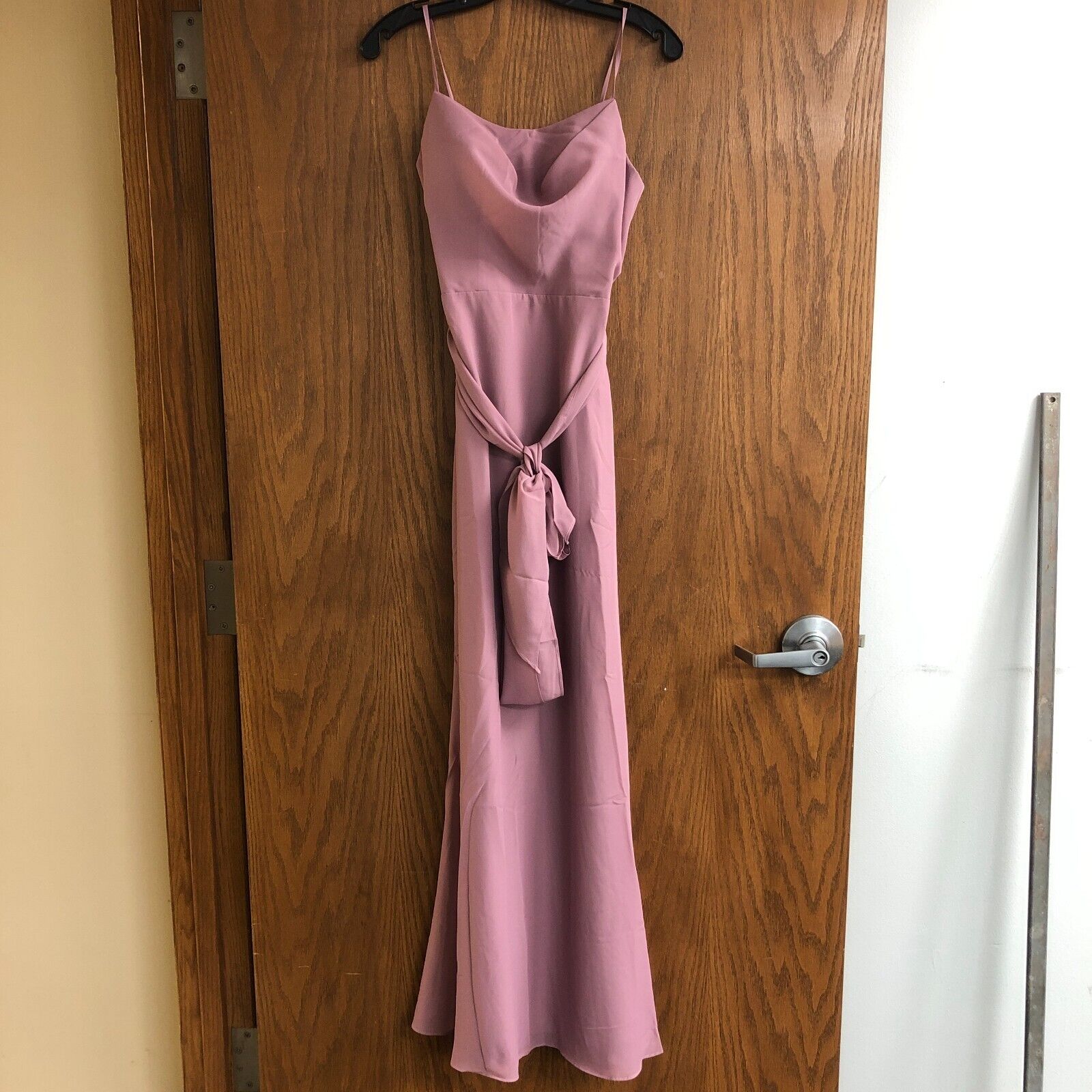 NEW JJs House Pink Ruffled Sleeveless Long A-Line Style Dress Women Size 2