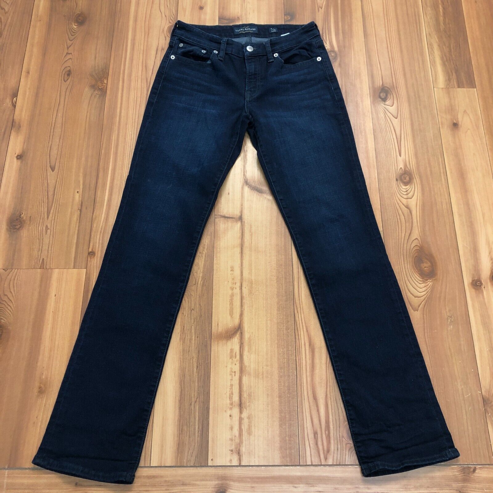 Lucky & Brand Blue Cotton Sweet Straight Regular Fit Jeans Women's Size 2/26