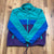 Retro Ashley Multicolor Full-Zip Drawstring Windbreaker Jacket Adults Size XL