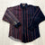 Vintage Panhandle Multicolor Stripe Pocket Western Button Up Shirt Adult Size M