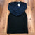 NEW Grace Karin Blue-Black Long Sleeve V-Neck Shirt Style Dress Womens Size XL