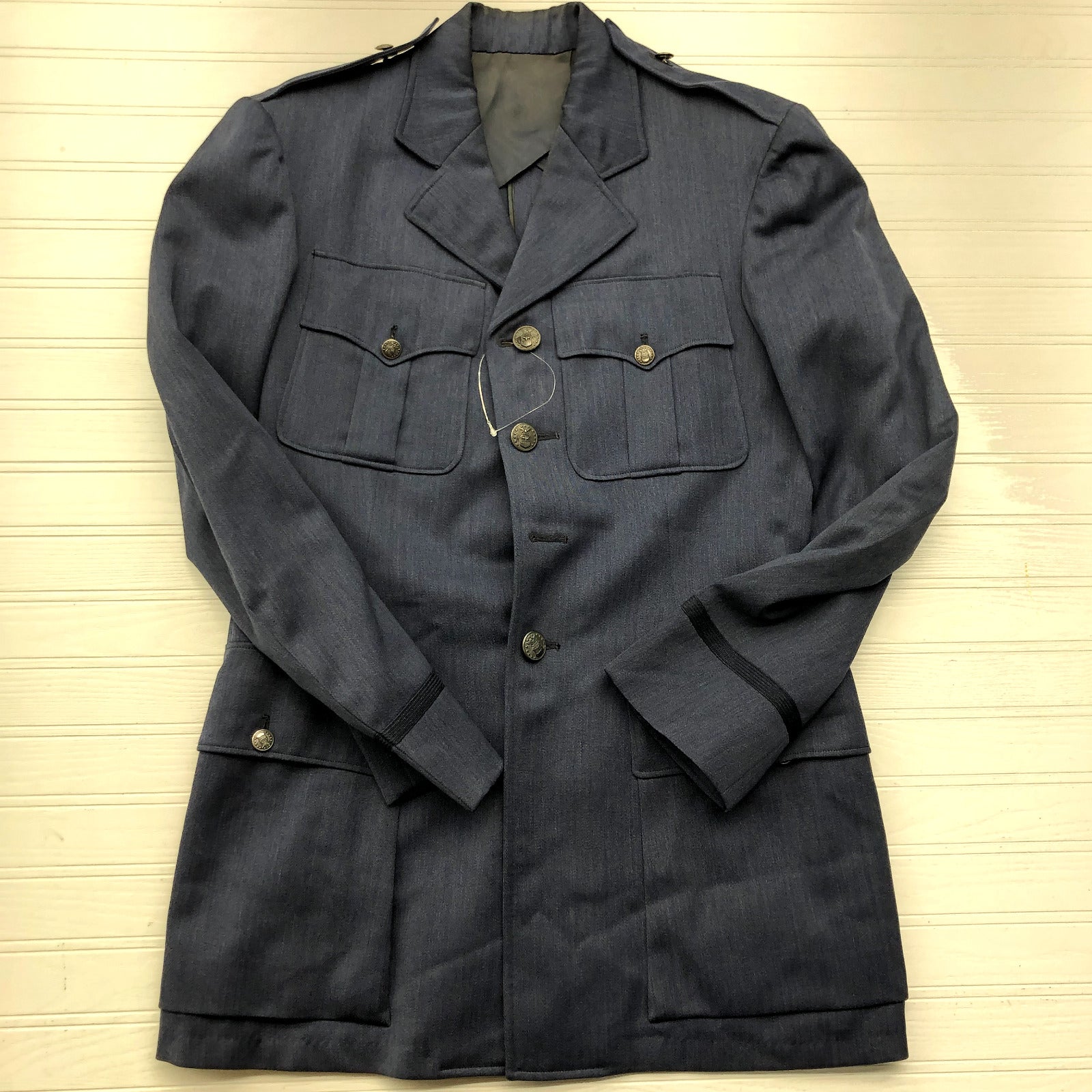 1957-1959 Vintage US Air Force Blue 4 Pocket Uniform Jacket Men's Size M