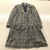 Vintage Wyndham Gray Plaid Pleated Skirt & DB Notch Lapel Suit Womens Size 14