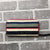 Fossil Pink Multi Color Stripe Leather Multi Card Full Zip Large Wallet