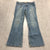 Vintage Levi Blue Low-Rise Bootcut Flat Front Denim Jeans Womens Size 12