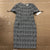 Calvin Klein Black & White Short Sleeve Long Pencil Dress Womens Size 12