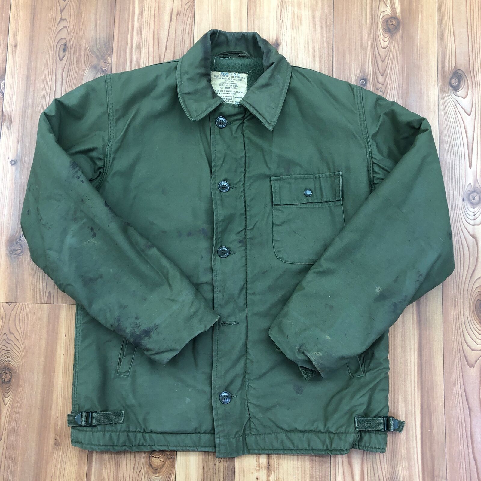 Vintage Satellite Outerwear OD Green Cold Weather Intermediate Jacket Adult Size