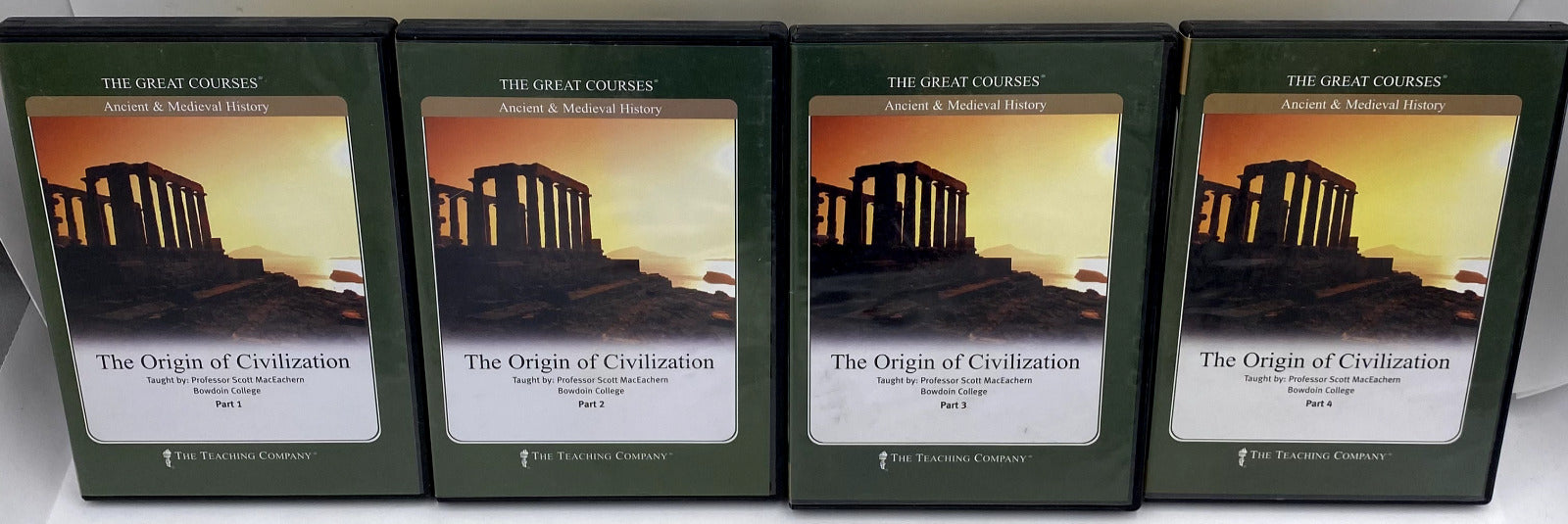 Great Courses The Origin of Civilization Audio CD's set Parts 1-4. No Guidebook