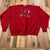 Vintage FOTL Red Long Sleeve Holiday Embroidered Crew Neck Sweatshirt Adult XL