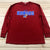 AAA Red NCAA Kansas Jayhawks University Crew Neck Long Sleeve T-Shirt Men Size L