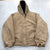 Carhartt Beige Long Sleeve Lined Full-Zip Hooded Jacket Adult Size 2XL
