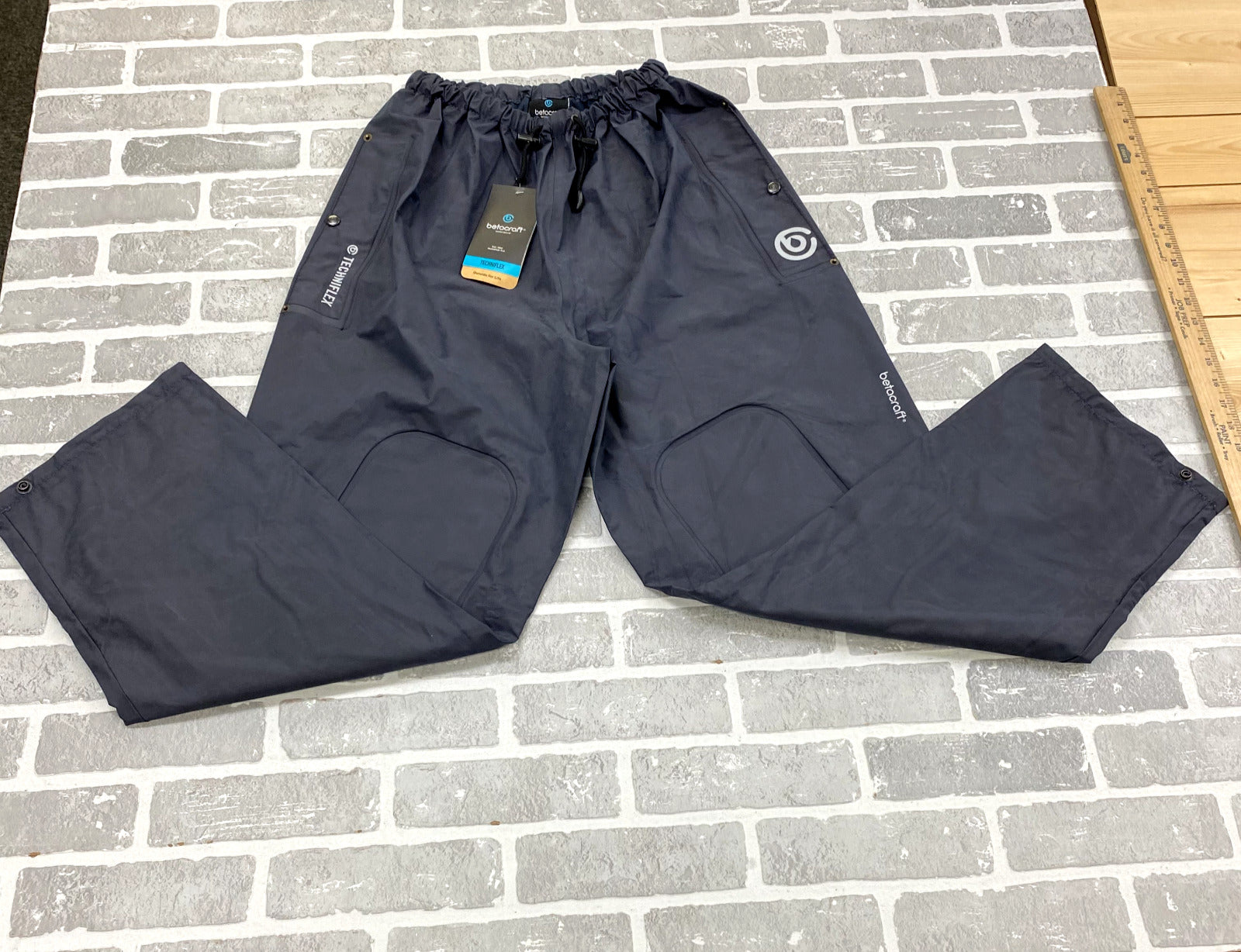 NEW Betacraft Workwear Blue Techniflex Overtrouser Waterproof Pants Adult Size L