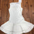 NWT Elliatt White Sleeveless Tiered Ruffled Trim Midnight Dress Women Size XS