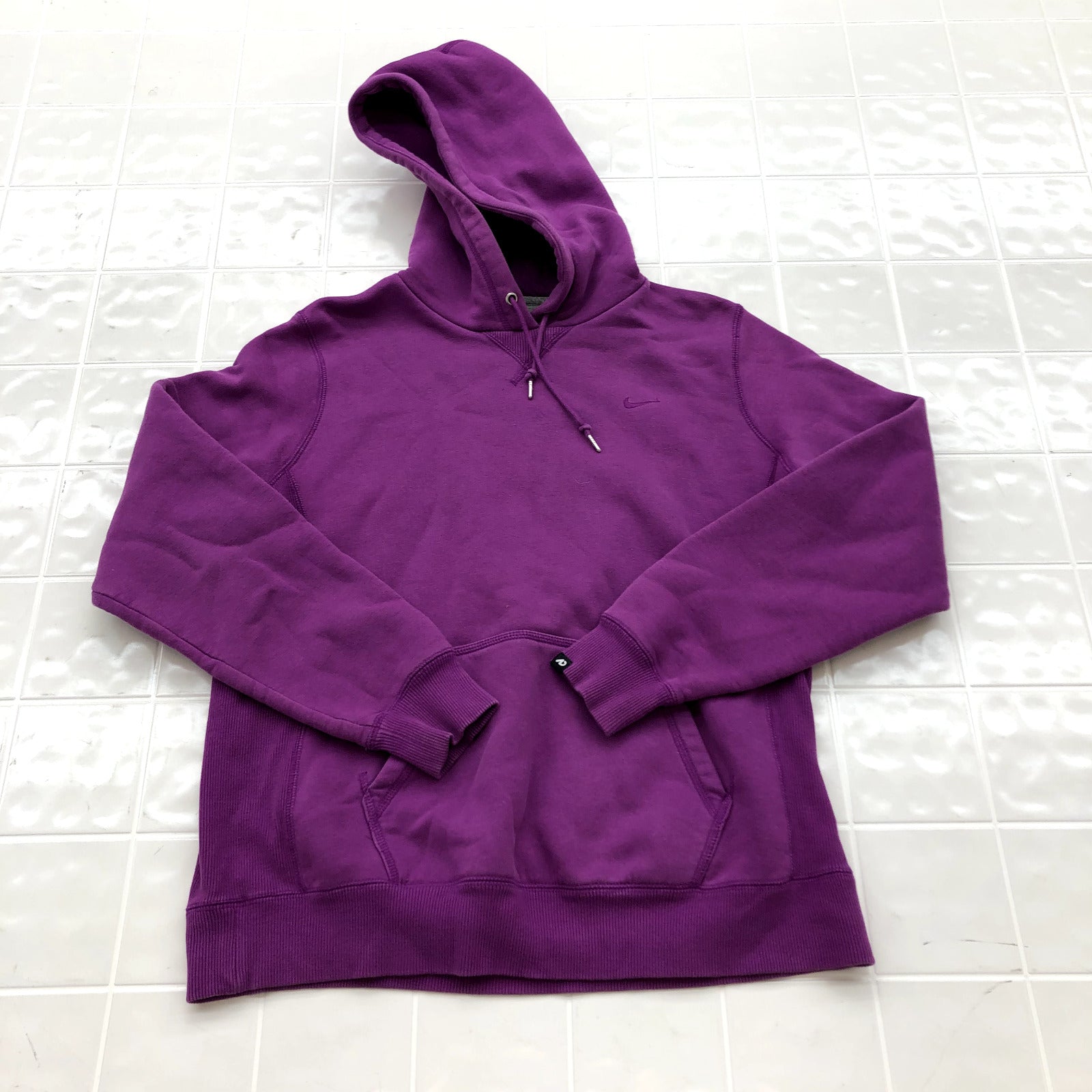 Nike Purple Embroidered Logo Regular Fit Casual Hoodie Women's Size XL
