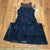 New Adrianna Papell Midnight Blue Long Sheer Sleeveless Evening Gown Womens 6